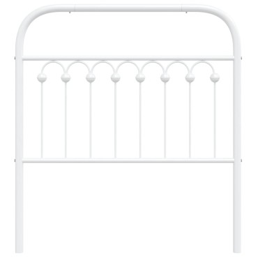 vidaXL Κεφαλάρι Λευκό Μεταλλικό 95x3x100cm 1 τεμ.