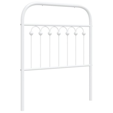 vidaXL Κεφαλάρι Λευκό Μεταλλικό 85x3x100cm 1 τεμ.