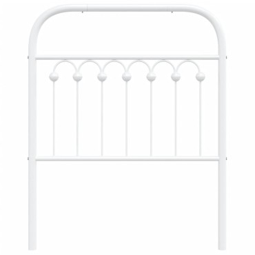 vidaXL Κεφαλάρι Λευκό Μεταλλικό 85x3x100cm 1 τεμ.