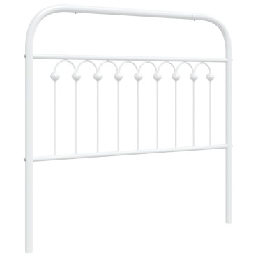 vidaXL Κεφαλάρι Λευκό Μεταλλικό 105x3x100cm 1 τεμ.