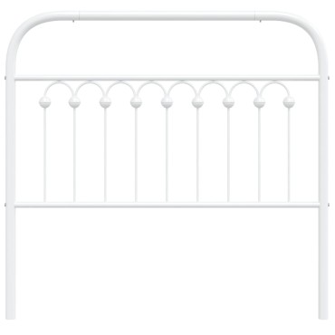 vidaXL Κεφαλάρι Λευκό Μεταλλικό 105x3x100cm 1 τεμ.