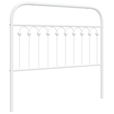vidaXL Κεφαλάρι Λευκό Μεταλλικό 112x3x100cm 1 τεμ.