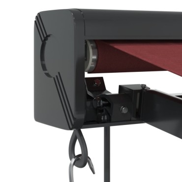 vidaXL Τέντα Πτυσσόμενη Αυτόματη Μπορντό 400x300 εκ.