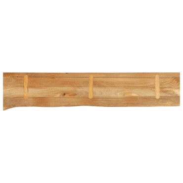vidaXL Επιφάνεια Τραπεζιού 180x20x2,5cm Live Edge Μασίφ Ξύλο Μάνγκο 1 τεμ.