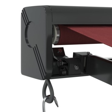 vidaXL Τέντα Πτυσσόμενη Χειροκίνητη Μπορντό 350x250 εκ.