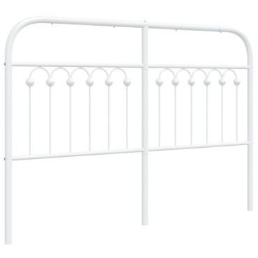 vidaXL Κεφαλάρι Λευκό Μεταλλικό 142x3x100cm 1 τεμ.
