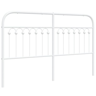 vidaXL Κεφαλάρι Λευκό Μεταλλικό 156x3x100cm 1 τεμ.