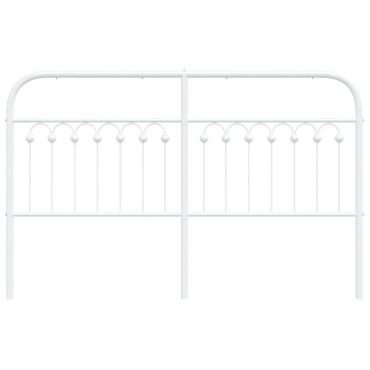 vidaXL Κεφαλάρι Λευκό Μεταλλικό 156x3x100cm 1 τεμ.