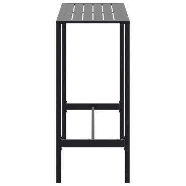 vidaXL Τραπέζι Μπαρ Μαύρο 100x50x110cm από Ατσάλι με Ηλ. Βαφή Πούδρας 1 τεμ.