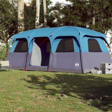vidaXL Σκηνή Οικογενειακή 9 Ατόμων Αδιάβροχη Μπλε