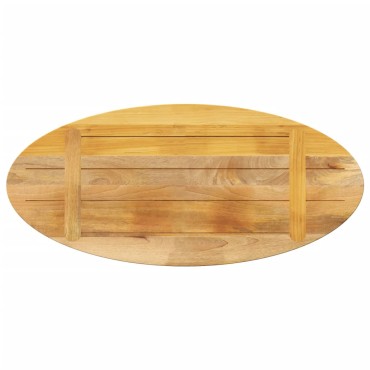 vidaXL Επιφάνεια Τραπεζιού Οβάλ 80x40x3,8cm Μασίφ Ξύλο Μάνγκο 1 τεμ.