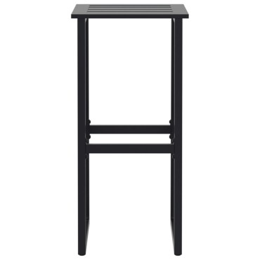 vidaXL Σκαμπό Μπαρ 4 τεμ. Μαύρα 38x38x80cm Ατσάλι με Ηλ. Βαφή Πούδρας
