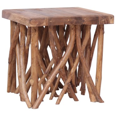 vidaXL Τραπέζι Σαλονιού Κορμός 40x40x40cm Μείγμα Ανακυκλωμένου Ξύλου 1 τεμ.