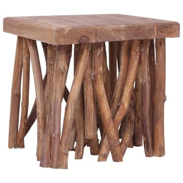 vidaXL Τραπέζι Σαλονιού Κορμός 40x40x40cm Μείγμα Ανακυκλωμένου Ξύλου 1 τεμ.