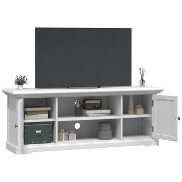 vidaXL Έπιπλο Τηλεόρασης Λευκό 110x30x41cm από Επεξεργασμένο Ξύλο
