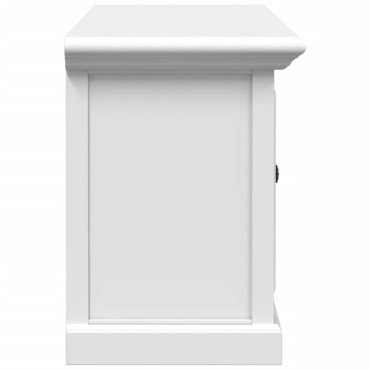 vidaXL Έπιπλο Τηλεόρασης Λευκό 110x30x41cm από Επεξεργασμένο Ξύλο