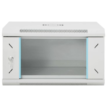 vidaXL Καμπίνα Δικτύου Επιτοίχια 6U 19'' IP20 53x40x30 εκ.