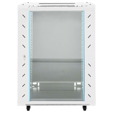 vidaXL Καμπίνα Δικτύου με Περιστ. Πόδια 15U 19" IP20 60x45x86 εκ.
