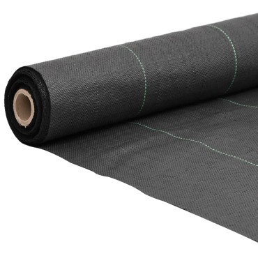 vidaXL Μεμβράνη Εδαφοκάλυψης Μαύρη 1,5x50 μ. από Πολυπροπυλένιο