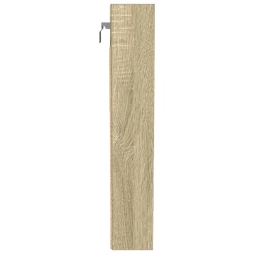 vidaXL Βιτρίνα Χρώμα Sonoma Δρυς 100x8,5x50cm από Επεξεργασμένο Ξύλο
