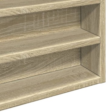 vidaXL Βιτρίνα Χρώμα Sonoma Δρυς 100x8,5x50cm από Επεξεργασμένο Ξύλο