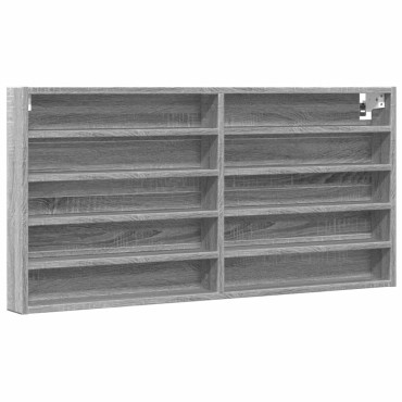 vidaXL Βιτρίνα Γκρι Sonoma 100x8,5x50cm από Επεξεργασμένο Ξύλο