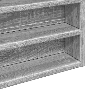vidaXL Βιτρίνα Γκρι Sonoma 100x8,5x50cm από Επεξεργασμένο Ξύλο