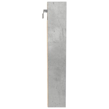 vidaXL Βιτρίνα Γκρι Σκυροδέματος 100x8,5x50cm από Επεξεργασμένο Ξύλο