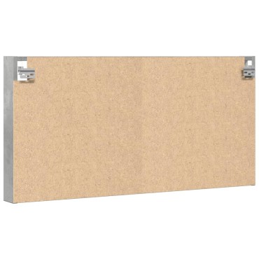 vidaXL Βιτρίνα Γκρι Σκυροδέματος 100x8,5x50cm από Επεξεργασμένο Ξύλο