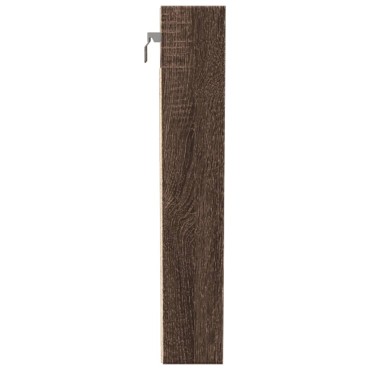 vidaXL Βιτρίνα Καφέ Δρυς 100x8,5x50cm από Επεξεργασμένο Ξύλο