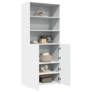 vidaXL Ντουλάπι Λευκό 80x42,5x185cm από Επεξεργασμένο Ξύλο 1 τεμ.