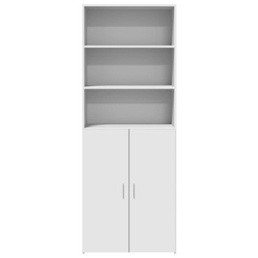 vidaXL Ντουλάπι Λευκό 70x42,5x185cm Επεξεργασμένο Ξύλο 1 τεμ.