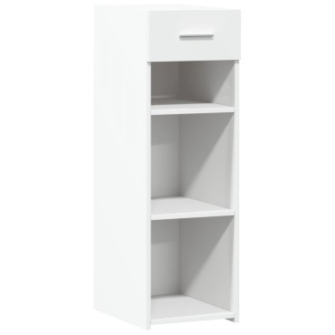 vidaXL Συρταριέρα Λευκή 30x42,5x93cm από Επεξεργασμένο Ξύλο 1 τεμ.