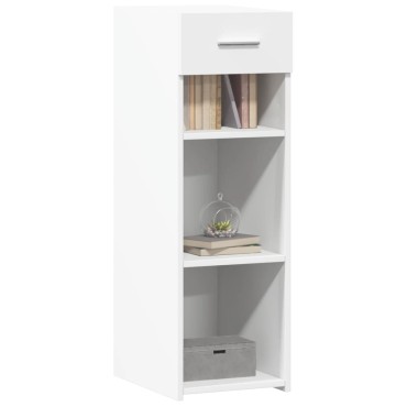 vidaXL Συρταριέρα Λευκή 30x42,5x93cm από Επεξεργασμένο Ξύλο 1 τεμ.