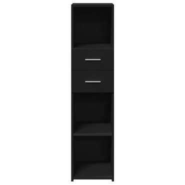 vidaXL Ντουλάπι Μαύρο 30x42,5x124cm από Επεξεργασμένο Ξύλο 1 τεμ.