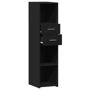 vidaXL Ντουλάπι Μαύρο 30x42,5x124cm από Επεξεργασμένο Ξύλο 1 τεμ.