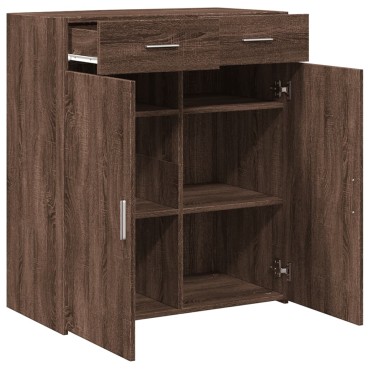 vidaXL Ντουλάπι Καφέ Δρυς 80x42,5x93cm από Επεξεργασμένο Ξύλο 1 τεμ.