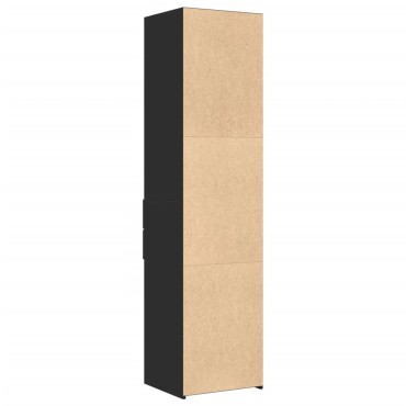 vidaXL Ντουλάπι Μαύρο 45x42,5x185cm από Επεξεργασμένο Ξύλο 1 τεμ.