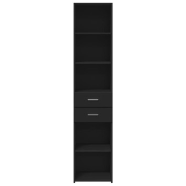 vidaXL Ντουλάπι Μαύρο 40x42,5x185cm από Επεξεργασμένο Ξύλο 1 τεμ.