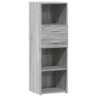 vidaXL Ντουλάπι Γκρι Sonoma 40x42,5x124cm από Επεξεργασμένο Ξύλο 1 τεμ.