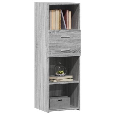 vidaXL Ντουλάπι Γκρι Sonoma 40x42,5x124cm από Επεξεργασμένο Ξύλο 1 τεμ.