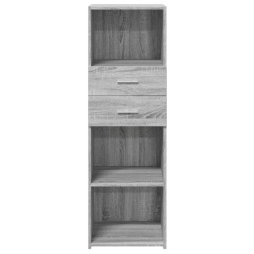 vidaXL Ντουλάπι Γκρι Sonoma 40x42,5x124cm από Επεξεργασμένο Ξύλο 1 τεμ.