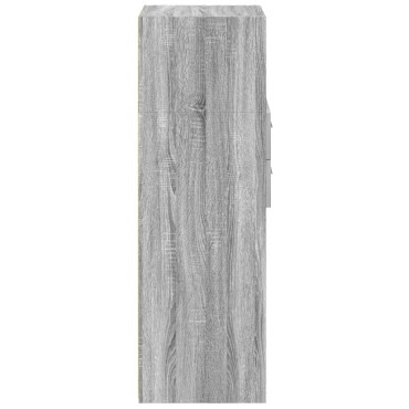 vidaXL Ντουλάπι Γκρι Sonoma 40x42,5x124cm από Επεξεργασμένο Ξύλο 1 τεμ.