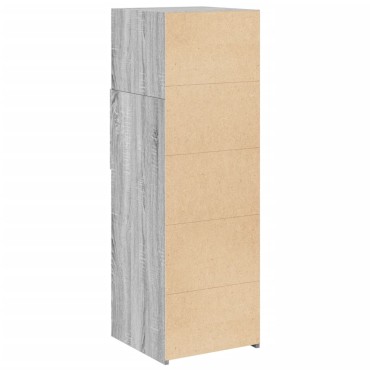 vidaXL Ντουλάπι Γκρι Sonoma 40x42,5x124cm από Επεξεργασμένο Ξύλο 1 τεμ.
