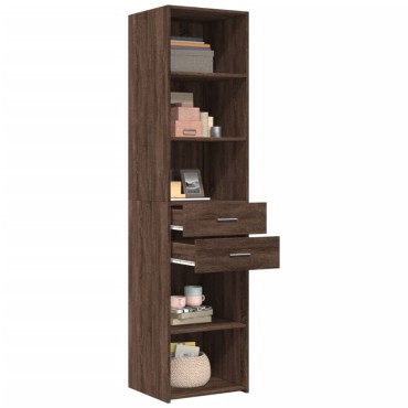 vidaXL Ντουλάπι Καφέ Δρυς 45x42,5x185cm από Επεξεργασμένο Ξύλο 1 τεμ.