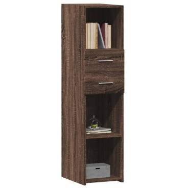 vidaXL Ντουλάπι Καφέ Δρυς 30x42,5x124cm από Επεξεργασμένο Ξύλο 1 τεμ.
