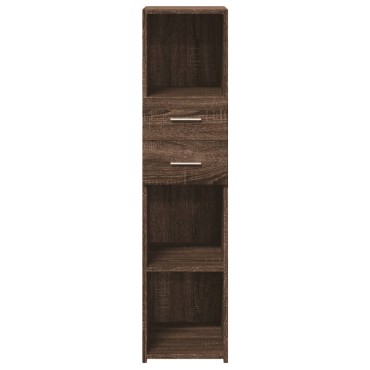 vidaXL Ντουλάπι Καφέ Δρυς 30x42,5x124cm από Επεξεργασμένο Ξύλο 1 τεμ.
