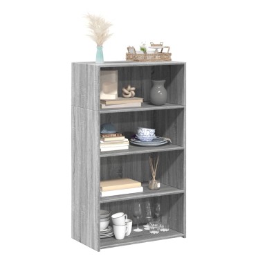 vidaXL Ντουλάπι Γκρι Sonoma 70x41x124cm από Επεξεργασμένο Ξύλο 1 τεμ.