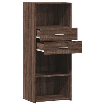 vidaXL Ντουλάπι Καφέ Δρυς 50x42,5x124cm από Επεξεργασμένο Ξύλο 1 τεμ.