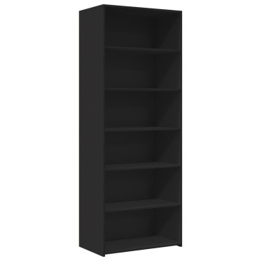 vidaXL Ντουλάπι Μαύρη 70x41x185cm από Επεξεργασμένο Ξύλο 1 τεμ.